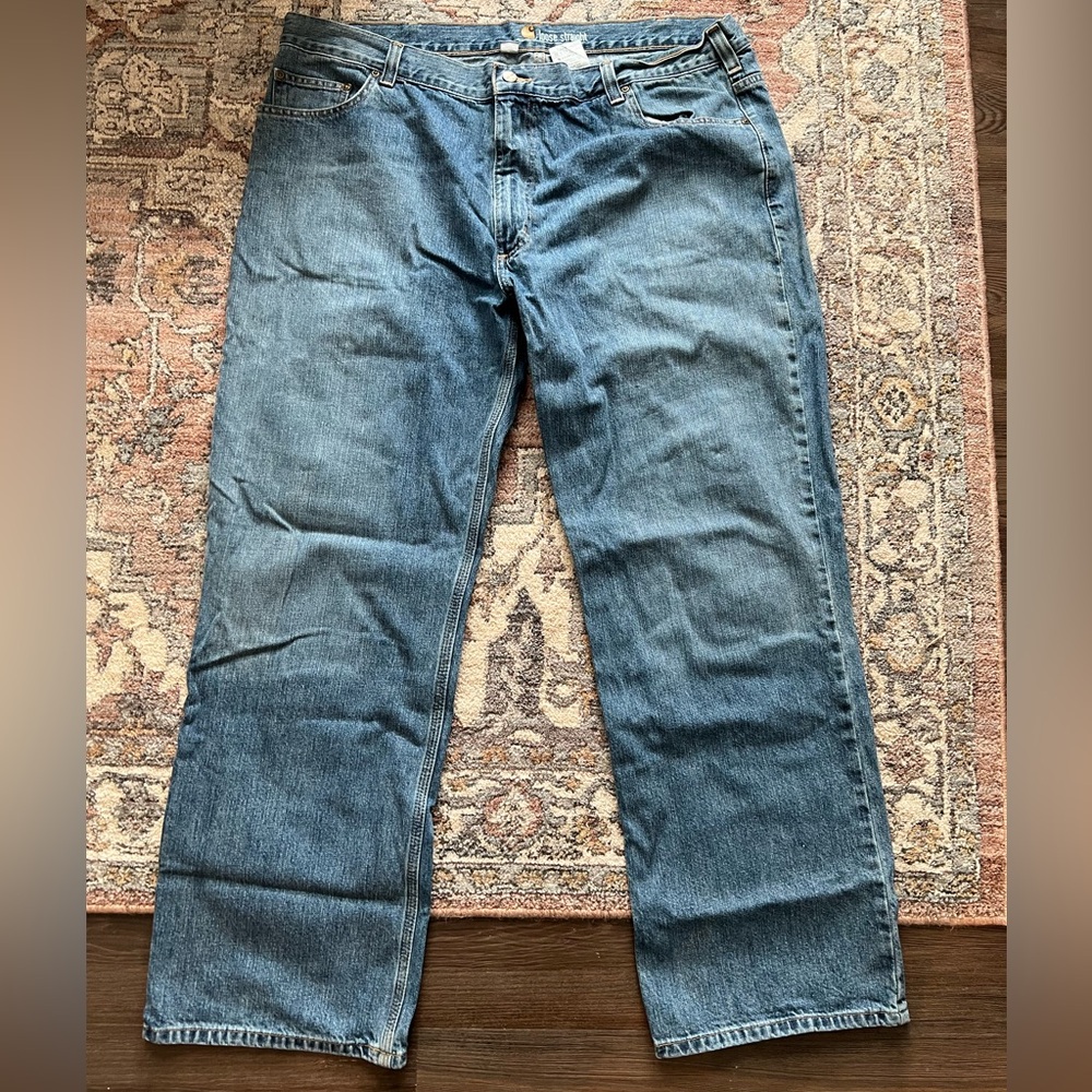 Carhartt Men's Relaxed Fit Blue Jeans